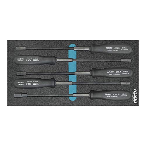 Hazet Flexible Steckschlüssel-Satz, Außen-Sechskant Profil, 1 Stück, 163-461/5