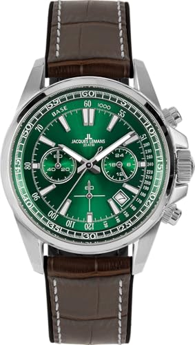 Jacques Lemans Liverpool 1-2117D Chronographe pour homme en acier noir