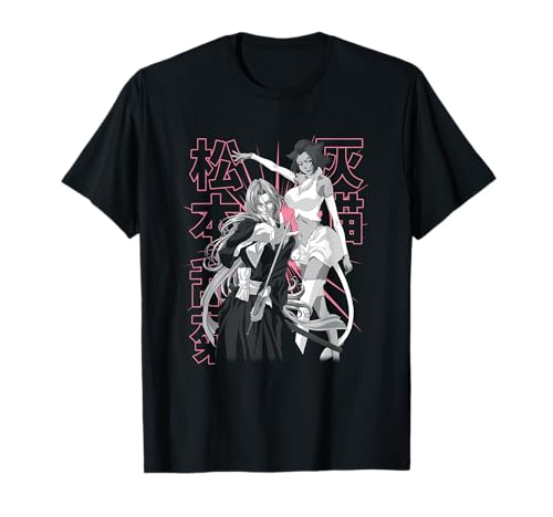 Bleach Rangiku and Haineko Silhouette Pose Anime T-Shirt