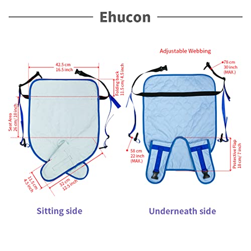 Image of Wheelchair Seat Belt Highly Absorbent Incontinence Pad,Wheelchair Safety Harness for Positioning Elderly,Waterproof Seat Pad with Adjustable Straps(Pack of 1)