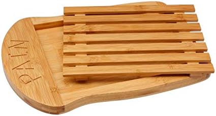 Geschenkbox Planche à découper à Pain avec ramasse miettes et Couteau à Pain en Acier Inoxydable Geschenkbox Planche à découper à Pain avec ramasse miettes et Couteau à Pain en Acier Inoxydable