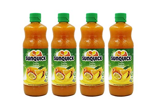 Sunquick Cordial Tropical 700ml Four Bottles