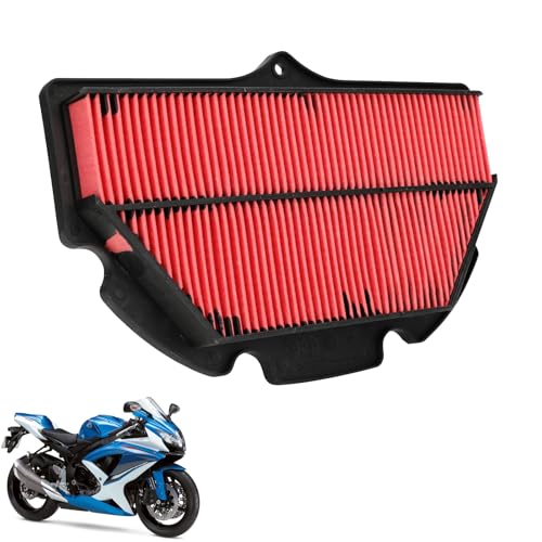 Runfarr Filtre à air, filtres à air pour moto, filtre à air d'admission pour GSXR 600-750 2006 2007 2008 2009 2010 nettoyant pour carburateur