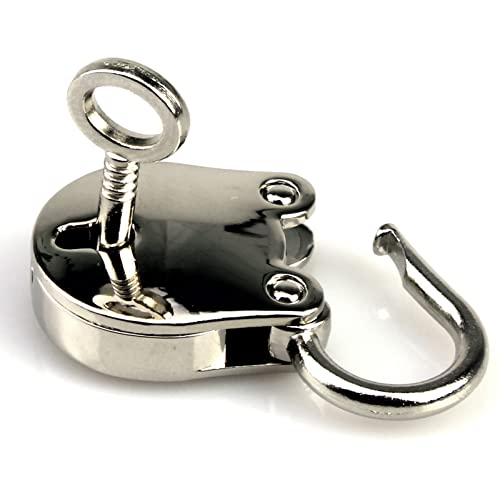Image of 1PCS Vintage Mini Bear Padlock Key Lock Antique Style Small Key Lock (Silver)