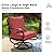 MFSTUDIO 8 Pieces Patio Furniture Sets with 45" Gas Fire Pit Table(Up to 9 Seat),Outdoor Metal Conversation Sofas with 1 x 3-Seat Sofa, 2 Single Chairs,2 Swivel Chairs and 2 Ottoman,Red Cushion