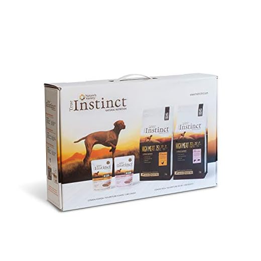 True Instinct Kit de Prueba Perro - 2 Sacos de Pienso High Meat y 2 Bolsas de alimento húmedo No Grain 4600 g