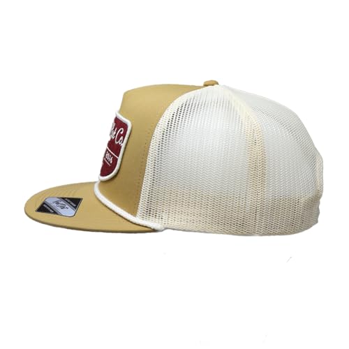 Image of Red Dirt Hat Company Adjustable Snapback Rope Hat - Stylish Snapback Trucker Cap for Men & Women, One Size Fits All (US, Alpha, One Size, Dawn - Brown)