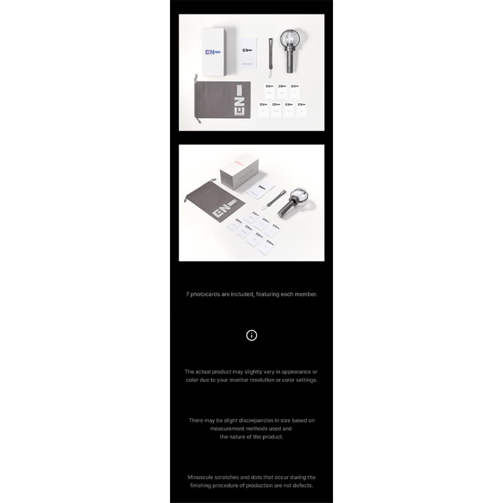 E-NHYPEN Offizielles Lightstick Ver.2 Fanlight + Verkäufergeschenk (transparente Fotokarte)