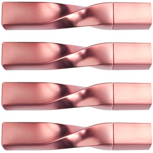 SEWACC 4 Envases de Tubo y Aplicador de Rímel Vacíos 15 Ml Color Rosa Dorado Cepillo para Pestañas y Cejas y Portátil para Maquillaje y Viajes