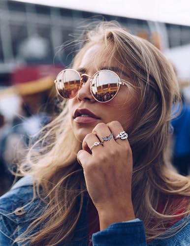 Stainless Steel Pubk Biker Skeleton Moth/Rhinoceros beetles Ring for Women Men2