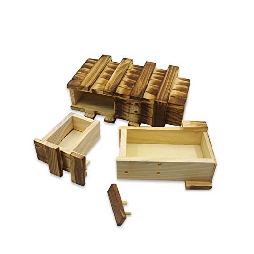 Caja de rompecabezas secreta para adultos, titulares de dinero mágico para adultos y tarjetas secretas de madera para tarjetas de regalo, caja de rompecabezas japonés, caja de regalos