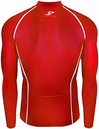 New 051 Skin Tight Compression Base Layer Red Running Shirt Mens S - 2xl (XL)