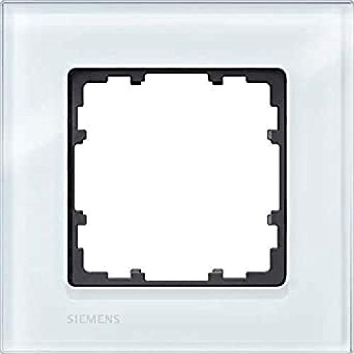 Cadre double Delta Miro verre Siemens BJC interrupteur et prise