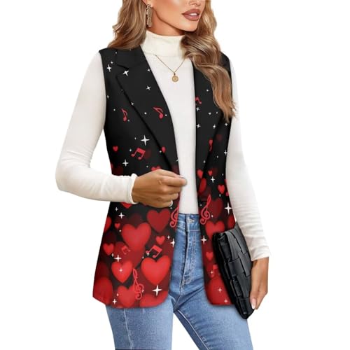 Women Vest Lightweight Blazer Vests V Neck Jacket S-5XL2