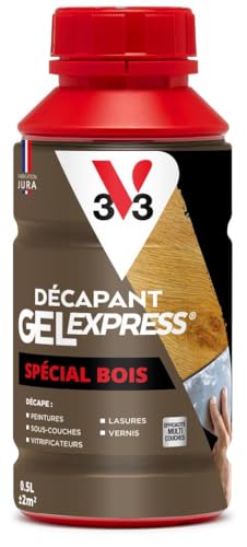 V33 Décapant gel express spécial bois - 0,5L