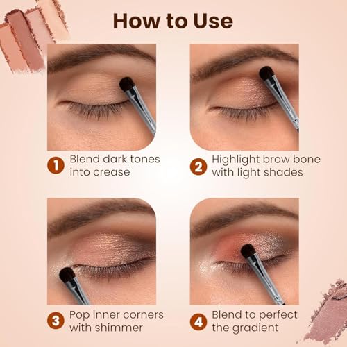 Image of Beauty Rose Gold Remastered + Nude Edition Eyeshadow Palette Combo Kit - 36 Matte and Shimmer Finishes, Includes Black Eyeshadow - Complete Eye Shadow Palette Set