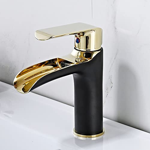 Robinet mitigeur d'évier à jet cascade et commande mono-trou - 2