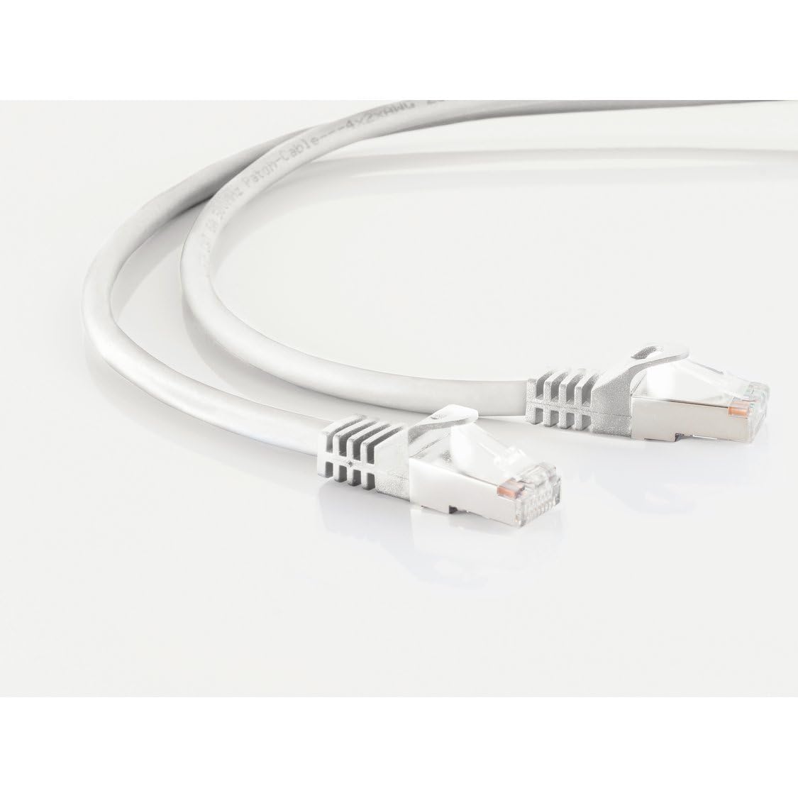 Shiverpeaks Cable de red Ethernet LAN, cable CAT 7 S/FTP PIMF, sin halógenos, RJ45, color blanco, 50 m