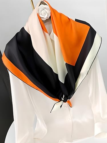 Fashion Silk Neck Head Scarf 27.5” Bandanas for Women WomensFashion Lightweight Pañuelos Para La Cabeza Para Mujer3