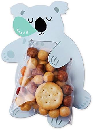 UnnFiko - Mini bolsas de dulces (20 unidades), bolsas de papel para regalo de fiesta, para galletas, bufé de dulces, baby shower, Halloween, boda,