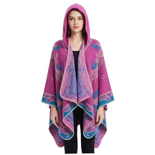 Ponchos de punto ligeros para evitar el frío en viajes con estilo fénix
