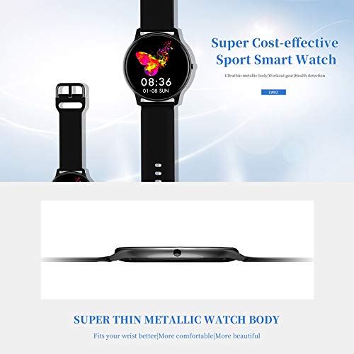 OWSOO LW02 pulseira inteligente relógio esportivo de 1,4 polegadas TFT tela BT4.2 rastreador de apti