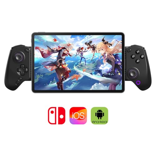 abxylute S8 Bluetooth Mobile Controller für iPhone, iPad, Android-Handys, Tablets, Nintendo Switch 1 & 2 – Drahtloses Gamepad mit Hall-Sensor Joystick, Hall-Sensor Trigger, Schwarz (black)