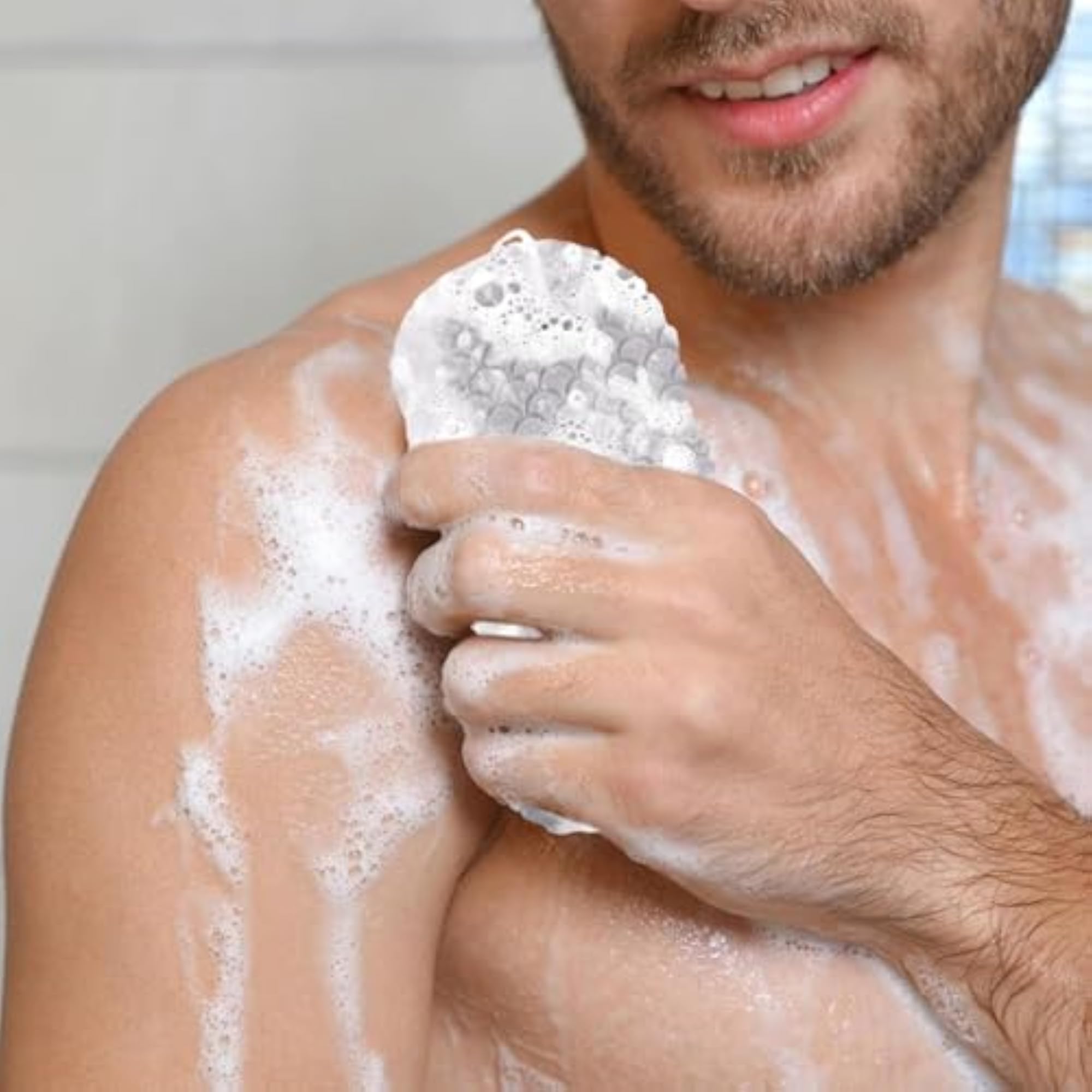 Soft Exfoliating Bath Sponge for Shower & Bath, 3D Body Scrubber