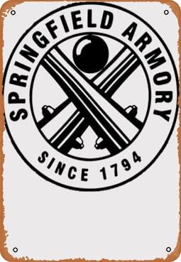 Metal Vintage Tin Sign Springfield Armory Funny Plaque Poster for Indoor Outdoor Yard Man Cave Garage Farmhouse Bar Pub Beer Wall Decor Art 8X12 Inch, Vaza72