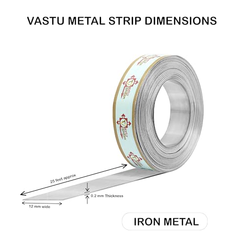 Image of Iron Strip | 0.5 INCH | Pack of 1 | Vastu Strip | Vastu Strip Remedy | Width-12mm, Thickness-0.2mm, Length-25 Feet Approx.