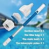 Handheld Spa Vacuum, 4 AA Battery Powered, Gentle Suction, 60-Min Runtime, Ideal for Hot Tubs & Spas, Max Water Depth 10 ft, Affordable Cleaning Solution