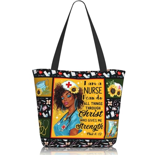 Tote Bag para Mujer Bolsa Reutilizable con Cierre miniatura 1