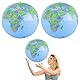 2 Stück Kinderglobus,Globus,Weltkugel Aufblasbar,Mini Globus,Globus Kinder,Der Interaktive Wissens-Globus,Schülerglobus,Aufblasbare Globe Für Strand Spielen Oder Lehre,Wissenschaft Geographie Bildung