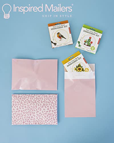 Image of Inspired Mailers - Poly Mailers 6x9-100 Pack - Rose Gold Cheetah Mailers - Package Envelopes - Mailers Poly Bags - Cute Packaging Bags for Shipping - Poly Mailer 6x9 - Shipping Bag