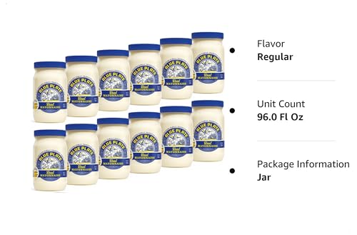 Blue Plate Real Mayonnaise, 8 Fl Oz Jar (Pack of 12) - Thumbnail 7