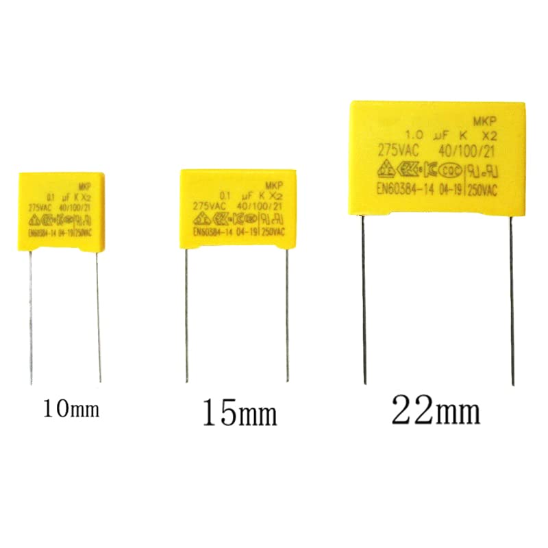 10pcs 275V AC X2 Series Polypropylene Film Capacitor,0.047UF 15mm