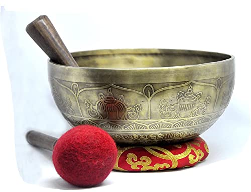 Bol chantant tibétain fait main 24 cm : l'art ancestral du Népal pour votre bien-être
