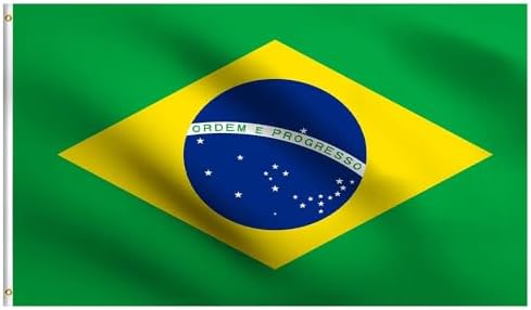 Bandeira do Brasil 9 x 1,5 m grande, bandeira da União do Brasil,...