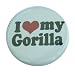 A&T Designs Unisex - I Love My Gorilla 1.25