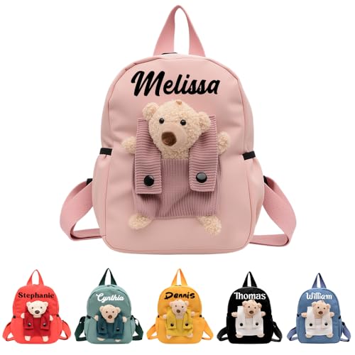 YINYIFANS Universeller Personalisierter Rucksack,Bedruckt Mit Dem Namen Ihres Kindes,Geeignet für Jungen und Mädchen.Die ideale Tasche für die Kleinen.(Stil O)