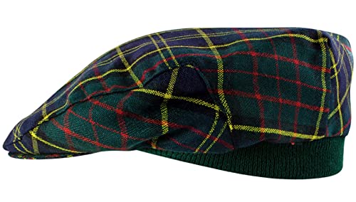 Casquette plate tartan MacMillan taille unique ajustable hommes femmes