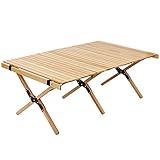 3. Estable y duradero: hecho de madera maciza, la estructura resistente hace que la mesa plegable sea duradera, el diseño único y estable de la cubierta de la pierna, súper duradero y seguro de usar, puede soportar 30 kg