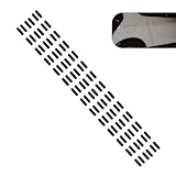 MOXRUQ Dotted Line Car Sticker, DIY Car Body Decorative Dotted Stickers, Cute Dashed Decals, Universal for Most Vehicles (Black)