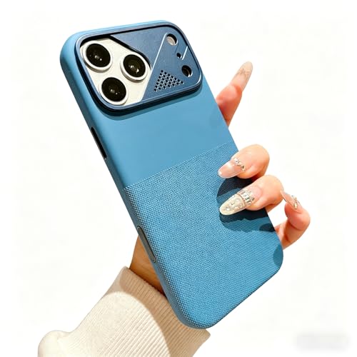 Coque silicone pour iPhone 16 Pro Max antichoc et magnétique bleue