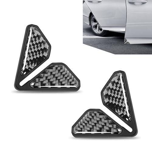 winterrock 2PCS Car Door Edge Guards, Carbon Fiber Car Door Corner Guards, Anti-Collision Door Corner Protector Trim, Self-Adhesive Auto Corner Protect Sticker, Universal Exterior Decor Accessories