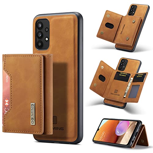 Capa carteira para Samsung Galaxy A32 4G, capa carteira de couro removível 2 em 1 para Samsung Galax
