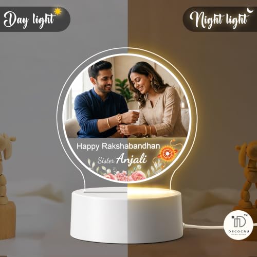 DECOCRU Personalized Rakhi LED Lamp 5.5x5.5 Inch - Image 5