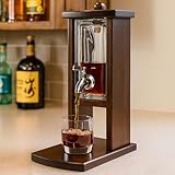 Vida Brillante Whiskey Decanter with Tap, Glass and Wood Liquor Dispenser for Home Bar, Bourbon Tequila and Scotch Decanter, Unique Whiskey Gift Set for Men and Whiskey Lovers