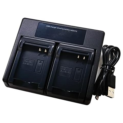 USB Dual Battery Charger for Nikon EN-EL23 enel23 MH-67 Coolpix B700 P600 P610S S810C P900 P900S Digital Camera Cover
