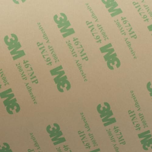 Image of 3M Adhesive Transfer Tape 467MP, Clear, 24 in x 60 yd, 2 mil, 1 roll per case, Exceptional Shear Strength for Metals and HSE Plastics